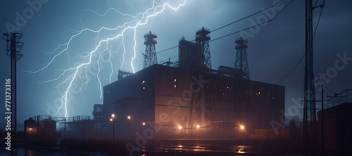 power plants, electricity, lightning 50