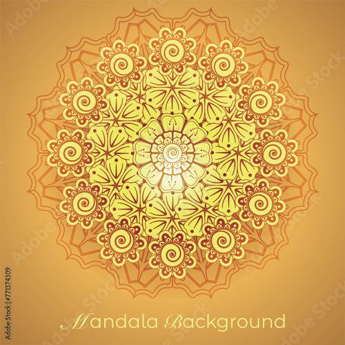 Elegant luxury mandala pattern background, circular pattern vector design