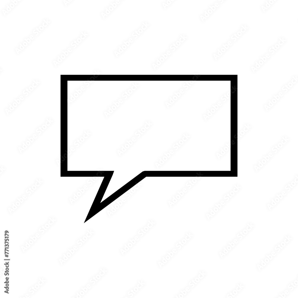 Adobe Illustrator ArtworkMessage icon vector. Chat illustration sign. Forum symbol. Communication logo.