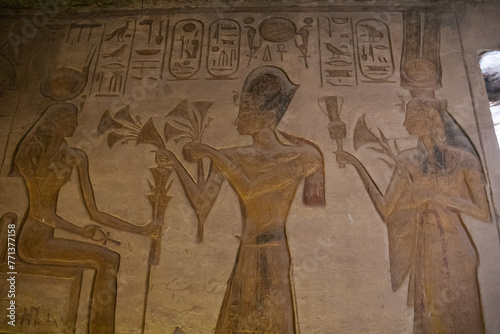 Frescoes of the Abu Simbel, Temple of Nefertari, temples of ancient Egypt