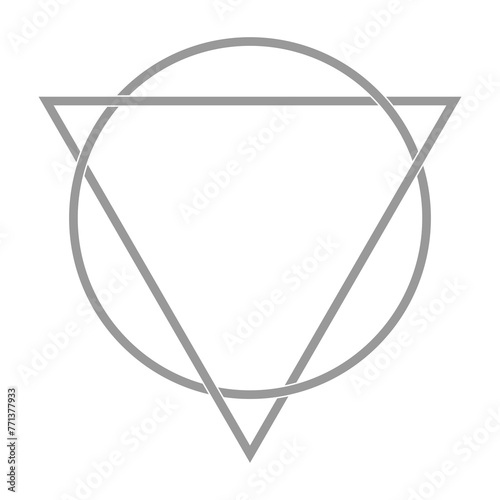 Triangle and Circle Shape Composition  can use for Logo Gram  Apps  Website  Decoration  Ornate  Cover  Art Illustration  or Graphic Design Element. Format PNG