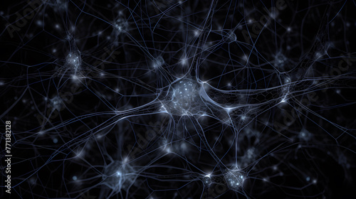 neural network digital illustration, generative ai
