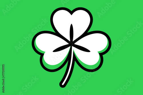 St. Patrick's Day Clover Icon  photo