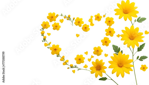 heart made of flowers