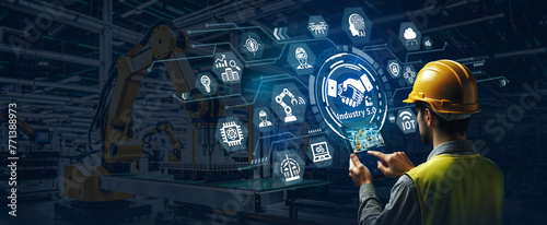 smart industry 5.0 _ Collaboration between robots and people