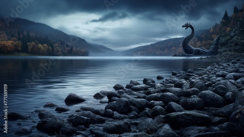 Enigmatic Serenity: Foggy Morning at Loch Ness