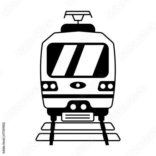 Here’s a glyph icon of a train 