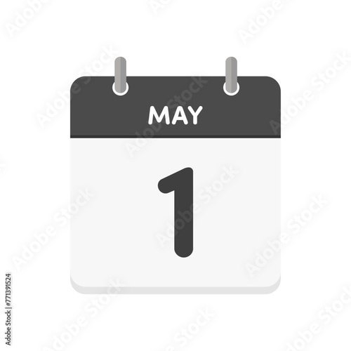 5月1日･MAY 1st の日めくりカレンダーのアイコン - 昭和の日･メーデー･5/1ののイメージ