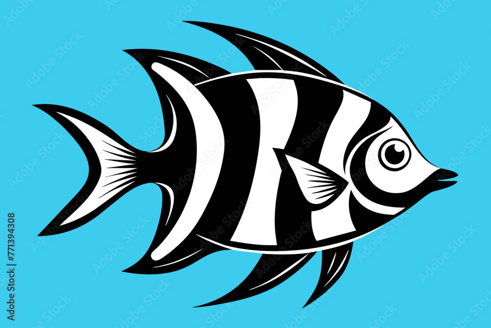 Naklejka premium Tropical Fish Illustration