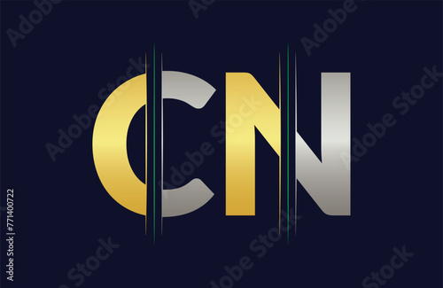 CN Letter Logo Template Illustration Design.