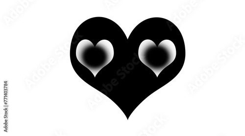Hearts flat icons.Silhouette of Red heart on white background,I love you symbol.Love and romance sign