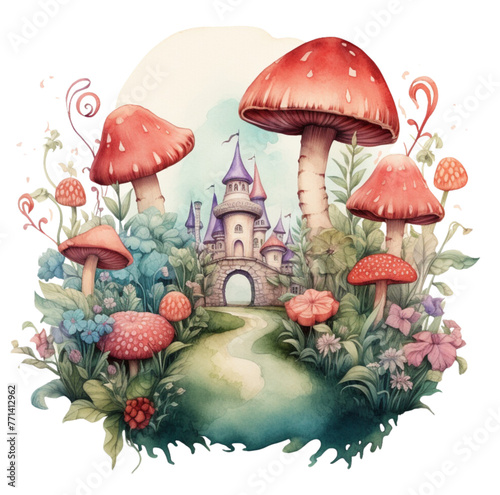 Storybook Dreams- An Adventure in Wonderland On transparent background 