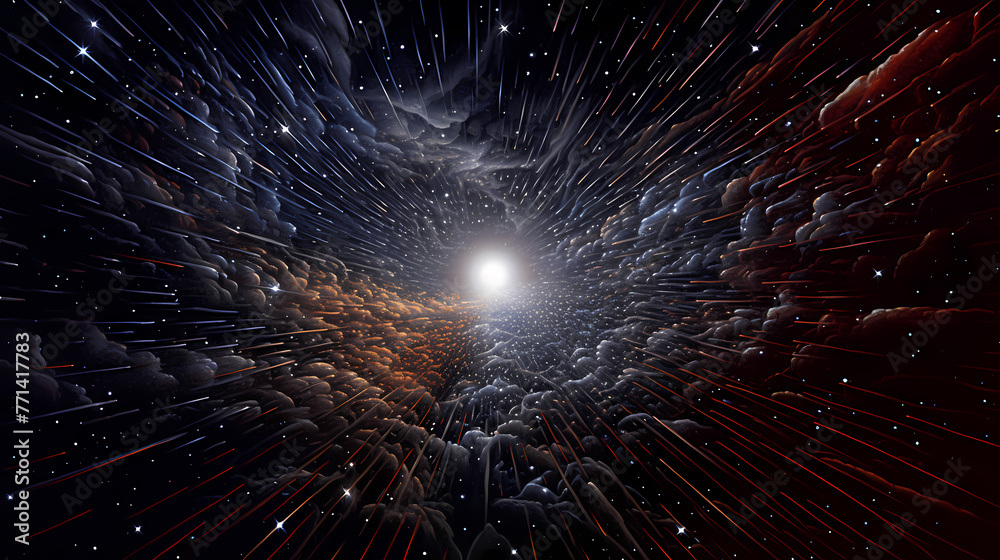 Obraz premium Big bang background in deep space