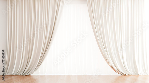 illuminated white curtain