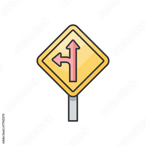 Traffic Sign vector icon