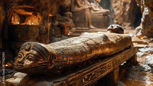 mummies in sarcophagus ancient egypt