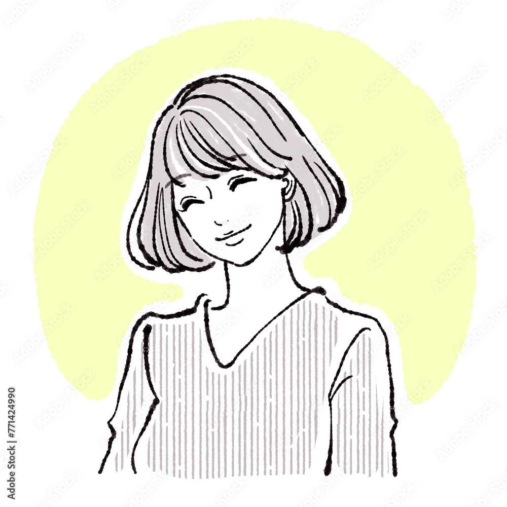 女性・女の子のイラスト素材 女性・女の子のイラスト素材