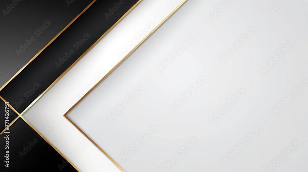Abstract luxury white background with gold and black elements,abstract