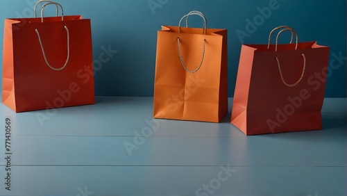 red shopping bag, ai generated © VitorCosta