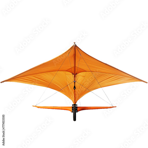 Hang glider, transparent background, isolated image, generative AI