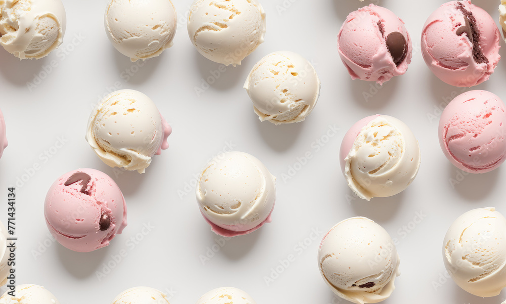 Ice cream. Abstract seamless pattern. AI generated. Ice cream. Abstract seamless pattern. AI generated.