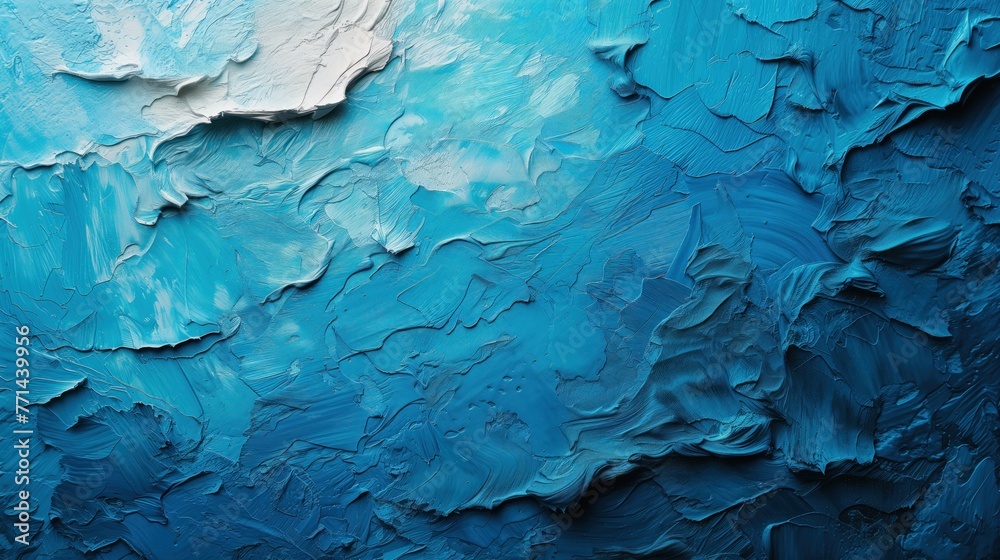 abstract background of rough blue brush strokes