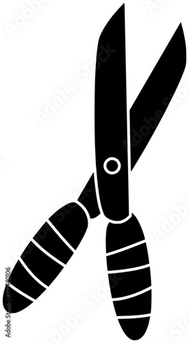 secateurs illustration farm silhouette agriculture logo equipment icon gardening outline garden scissors tool plant work gardener pruner farming nature shape spring horticulture care for vector graphi