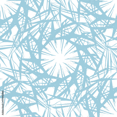 Seamless vector pattern with abstract ornament on white background.
