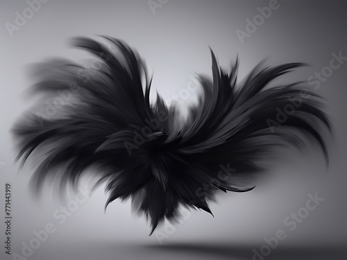 Abstract black background design ai generated