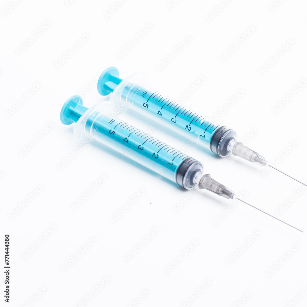 syringe isolated on white syringe isolated on white