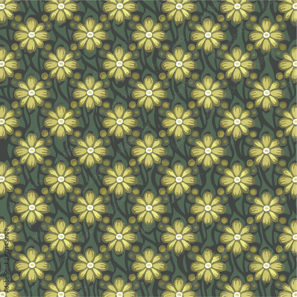 Flowers seamless pattern design