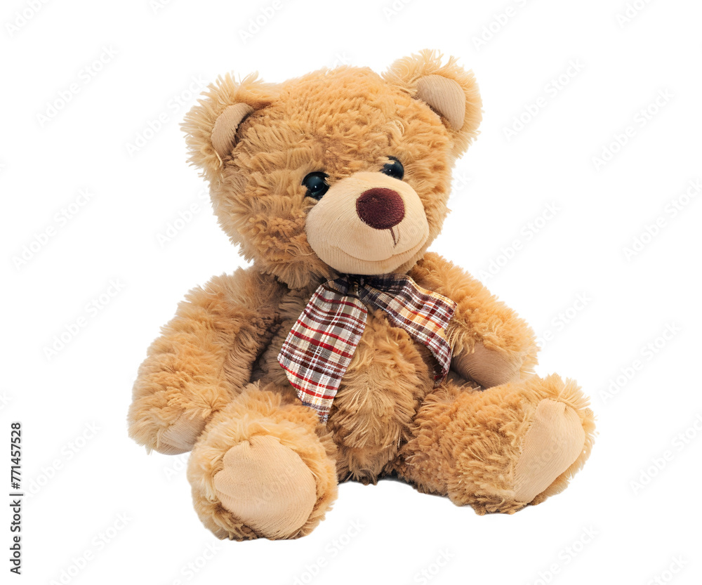 A teddy bear doll isolated on white transparent background, PNG File. Perfect for clipart A teddy bear doll isolated on white transparent background, PNG File. Perfect for clipart