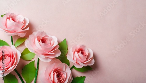 bouquet of pink paper roses