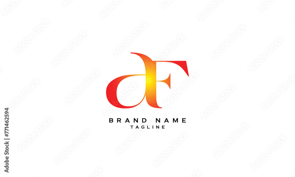 AF, FA, Abstract initial monogram letter alphabet logo design AF, FA, Abstract initial monogram letter alphabet logo design