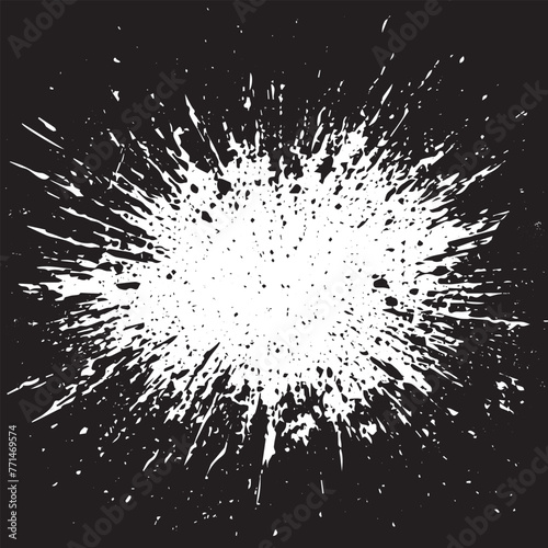 Halftone Grunge Vector Seamless Black and White Texture. Vintage, Dirty, Watercolor, Rough Background, Cracked Ground Texture. Monochrome Print Design Background, Oily. Hand-Painted Dirty Seamless