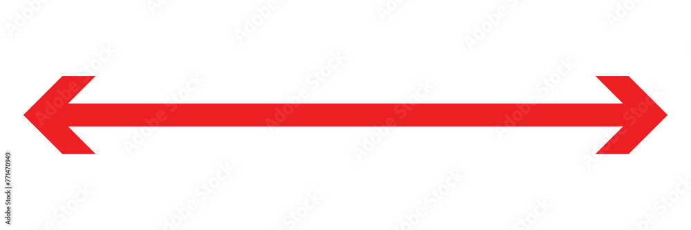 Horizontal dual thin long straight double ended arrow. Vector illustration 6 5 4 Horizontal dual thin long straight double ended arrow. Vector illustration 6 5 4