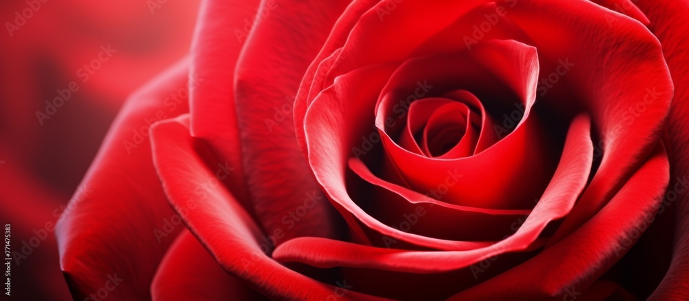 A closeup photo of a red Rosa centifolia rose, a type of hybrid tea rose, with vibrant petals against a dark background, showcasing the beauty of this flowering plant A closeup photo of a red Rosa centifolia rose, a type of hybrid tea rose, with vibrant petals against a dark background, showcasing the beauty of this flowering plant
