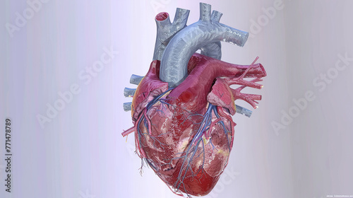 Virtual cardiology study aid, using 3D heart models for detailed exploration in medical and health education programs.