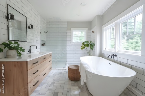 Luxury Bathroom Interior Design: Elevate Your Home with Stylish Bath Fixtures, Contemporary Bathroom Renovation: Modernizing Your House with New Tiles and Furniture, Hotel-Inspired Bathroom Design: