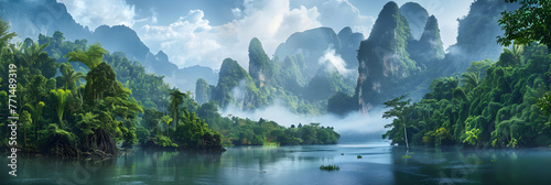 The Untouched Serenity and Majestic Beauty of Khao Sok National Park, Thailand photo