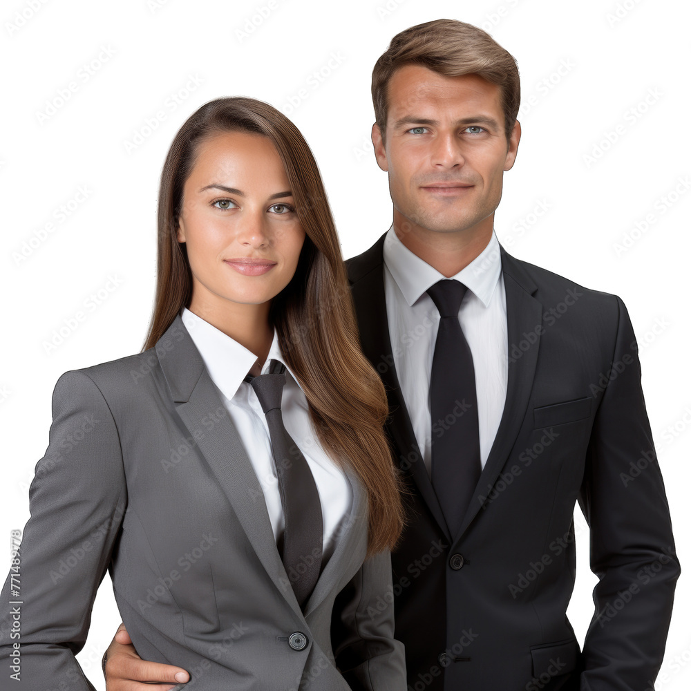 Businessman And Businesswoman Team Businessman And Businesswoman Team
