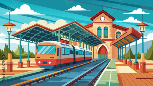 train station vector design  © VarotChondra