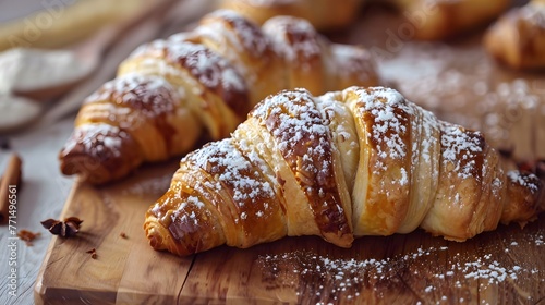 Cinnamon Crescent, delicious homemade gourmet croissant made with cinnamon