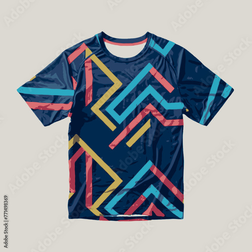 Best multicolored t-shirt design vector