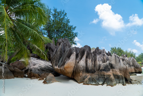 Anse Laraie on Curieuse Island, Seychelles photo