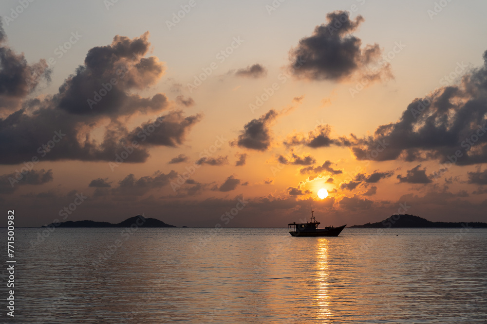 Sunset at Grand Anse, Praslin, Seychelles