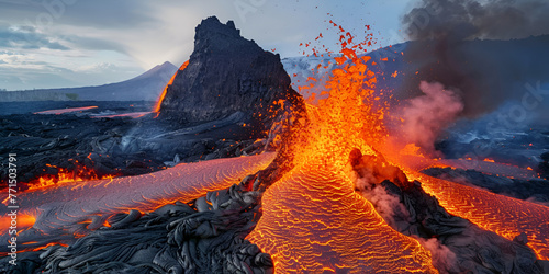 Nature's Fury: Spectacular Iceland Volcanic Eruption