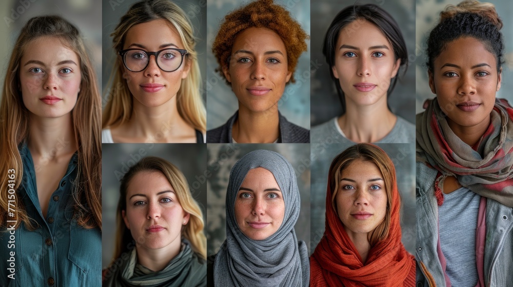 Composite set collection candid ideal multi national female body is perfect different age race healthcare concept Composite set collection candid ideal multi national female body is perfect different age race healthcare concept