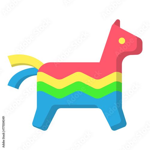 Illustration of Pinata design Flat Icon