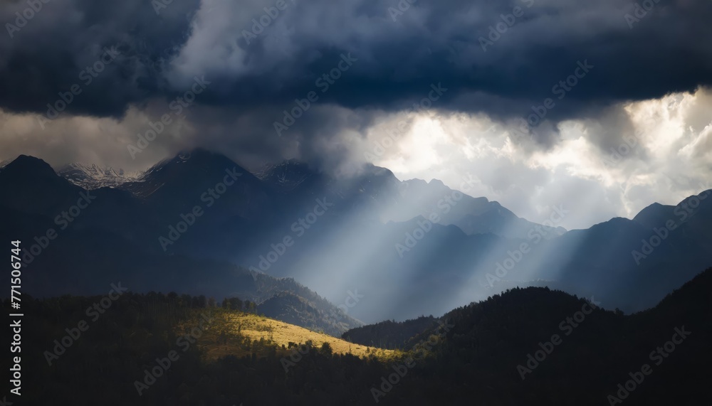 Obraz premium Generated image of stormy clouds